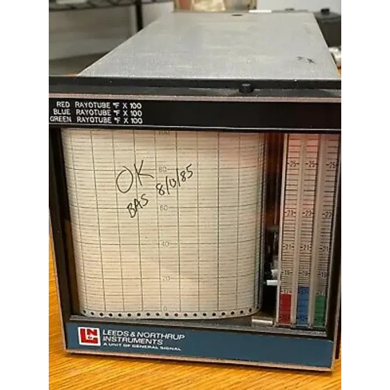 √ê√ø'Ä?Leeds & Northrup Speedomax Kartenschreiber 120V 1 Cm/Std 123-203-203-203-00-00