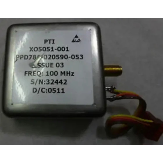 100MHz OCXO PTI XO5051 PPD-786-0205960-053 ISSUE 03 FREQ:100MHZ VDC+12V