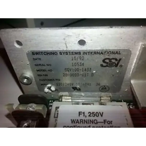 Ssi Switching Systems International Sqv100-1433