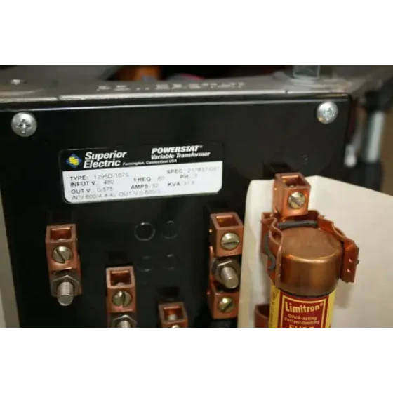 Superior Powerstat Variable Transformer Type 1296D-1079 480V 32A Slo-Syn powered