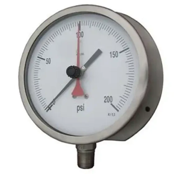 11A542 Pressure Gauge Max. Reading 4-1/2 In