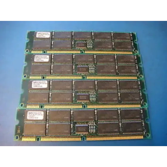 4x NEC/Cisco MC-4216LFF72FH-A60 128MB 168P PC100 EDO ECC Memory R28