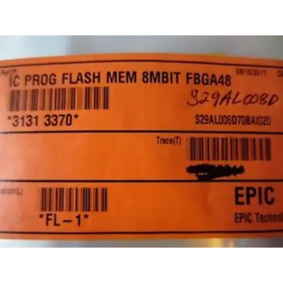 IC FLASH MEM 8 MBIT FBGA 48 S29AL008D H2582854-S29AL008D90BAI020 (2072 pcs)