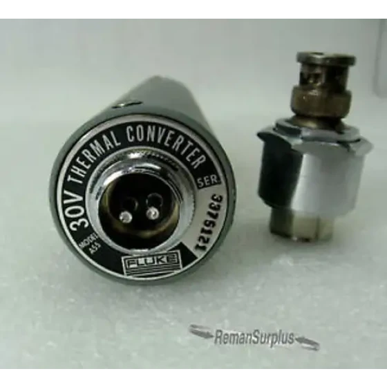 FLUKE MODEL A55 THERMAL CONVERTER 30V (A55-30V) w/Thermocouple Adapter