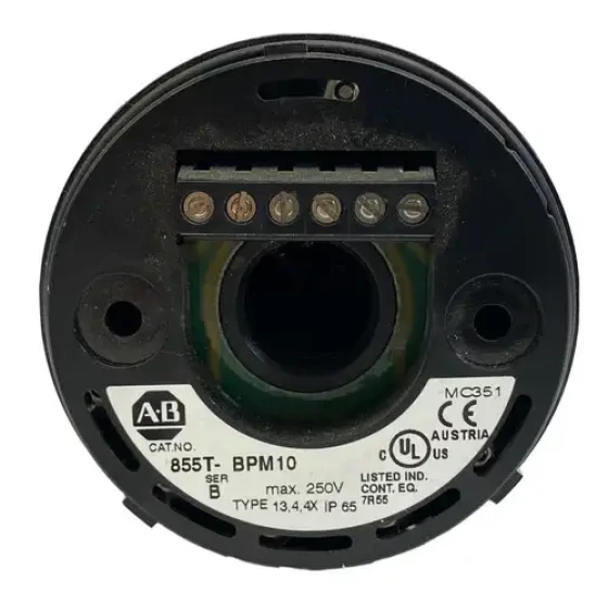 Allen Bradley 855T-Bpm10 Black Stack Light Pole Mount Base 855Tbpm10