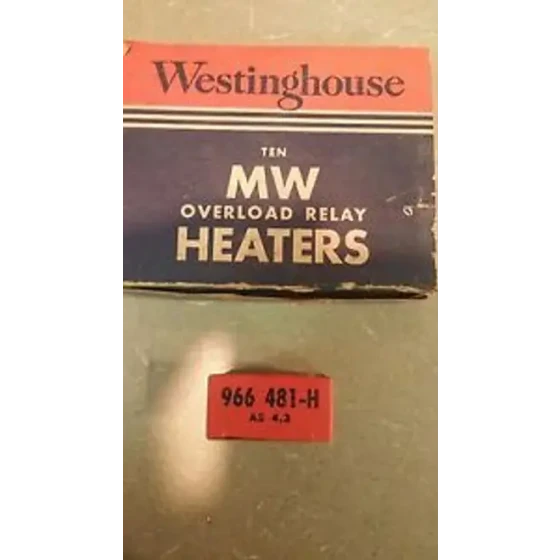 OF 10 WESTINGHOUSE OVERLOAD TYPE MW 966481-H AS4.3