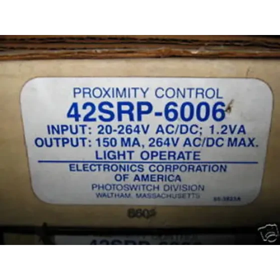 ECA-NÄHERUNGSSCHALTER MODELL-NR. 42SRP-6006