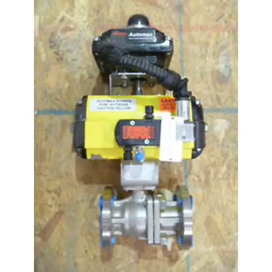 1-1/2 Flow Tek F15 Tfm1600 Ball Valve Automax B100S10 Actuator