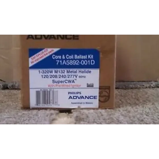 Philips Advance 71A5892-001D Hid Ballast Kitmetal Halide320 W