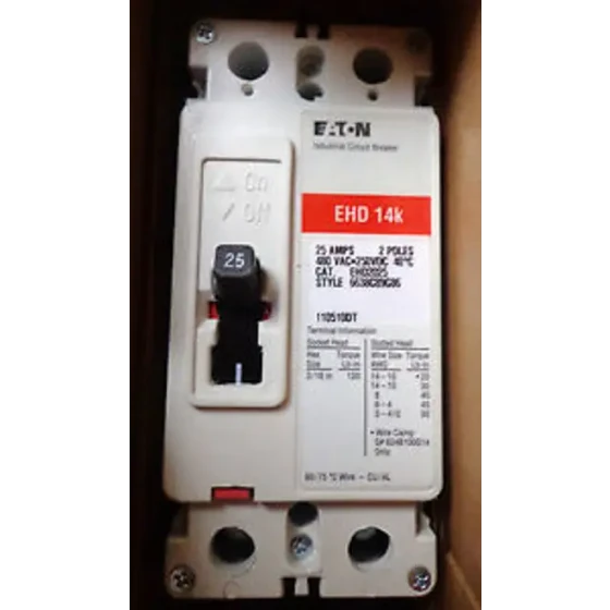 Ehd2025 Circuit Breaker 2 Pole 25 Amp