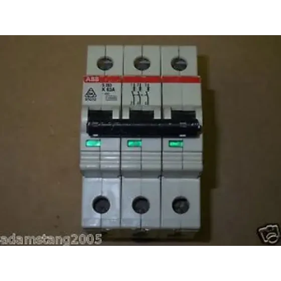 ABB S 283 K 63A 3 pole 63 amp 277/480v S283K63A Circuit Breaker