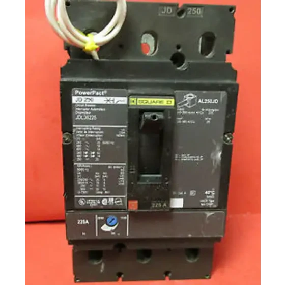 Square D 225 Amp 3-poliger Leistungsschalter Jdl36225 .... Vc-195