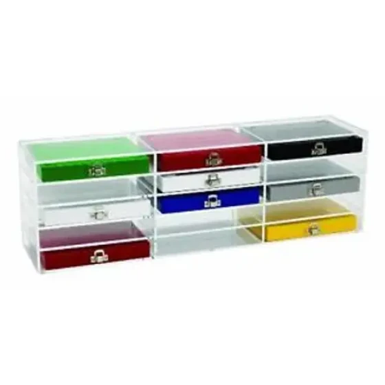 Heathrow Scientific Hd159890B Gradilla acrílica transparente de 50 y 100 posiciones