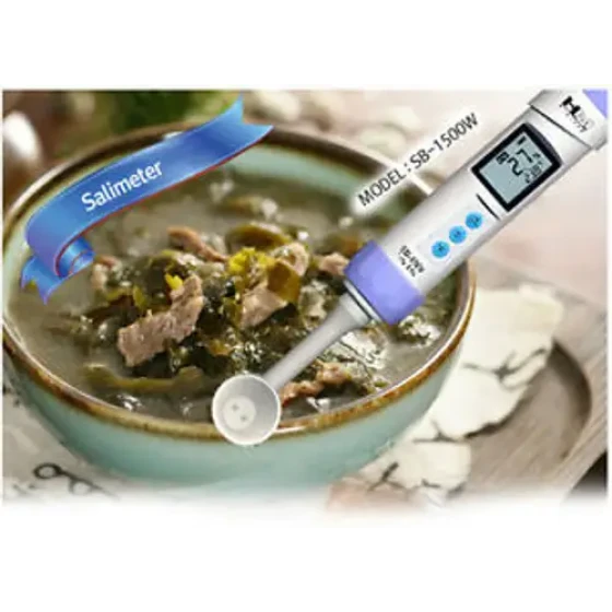 Gimisanggung Sb-1500W Salinómetro Digital Medidor de Sal Medición