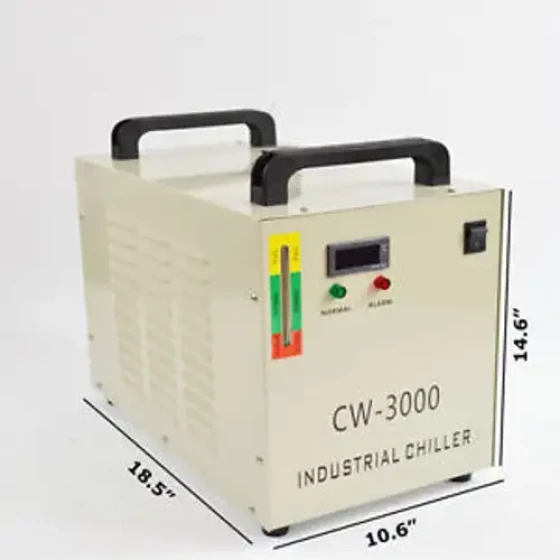 110V Termólisis Enfriador de Agua Industrial Para 60/80W Co2 Tubo de Vidrio