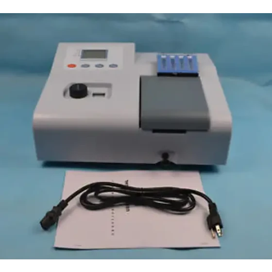 110V 721Visible Spectrophotometer Photometer With Rs232 Pin Wavelength350-1020Nm