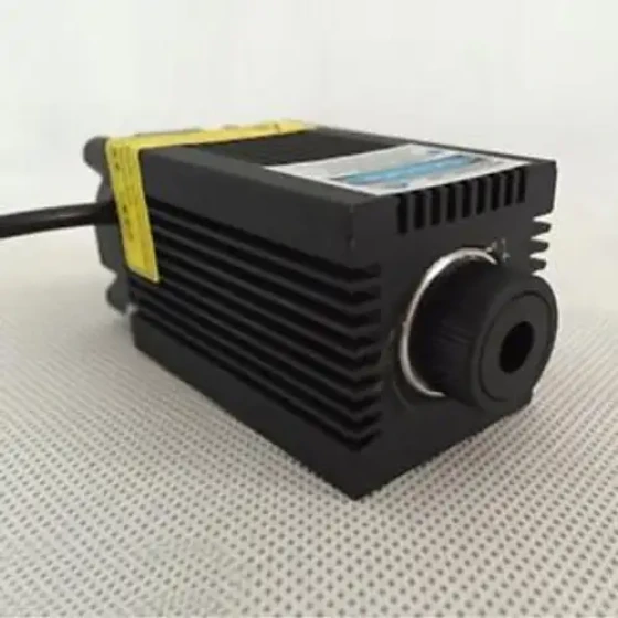 12V 5500Mw Focal Ajustable 445Nm Módulo Láser de Grabado Industrial Azul-Violeta