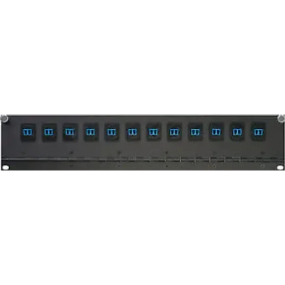 Camplex Cmx-Tg12Lc Tailgater Series 2Ru Hinged Feedthru Fiber Patch Panel - 12 S