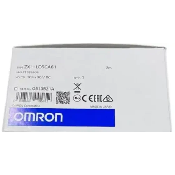 New Omron Smart Sensor Zx1-Ld50A61 2M Zx1Ld50A61