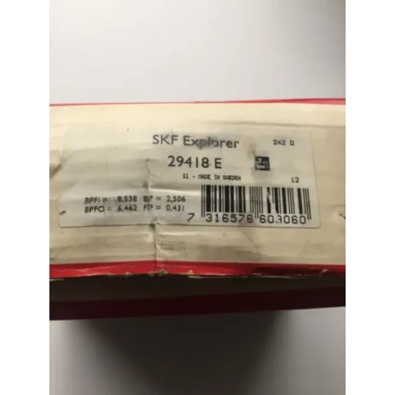 Skf 29418 E/Vq096 29418Evq096 Thrust Spherical Roller Bearing