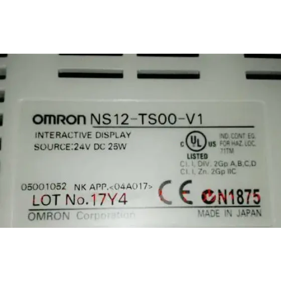 Omron Touch Screen Ns12-Ts00-V1