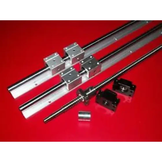 Sbr25-500Mm 2 Linearschiene+Kugelschraube Rm2505-500Mm+1 Satz Bk/Bf20 Endlager Cnc