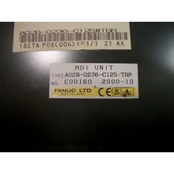 Fanuc Tastatur Mdi Einheit A02B-0236-C125-Tbr