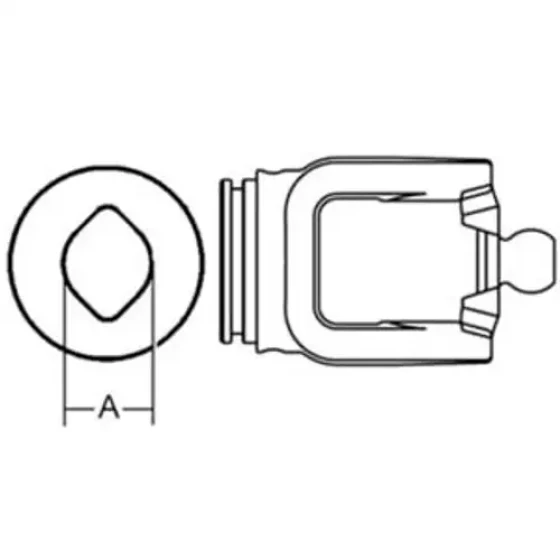 9805825 Inner Tube Yoke For Ford / Holland Tractor 2480