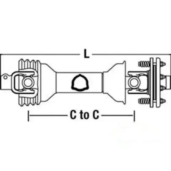 50034244 Bush Hog Complete Driveline For Model Sq172