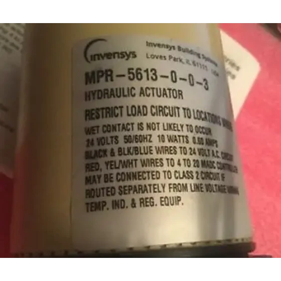 Invensys MPR-5613-0-0-3 Electronic Valve Actuator