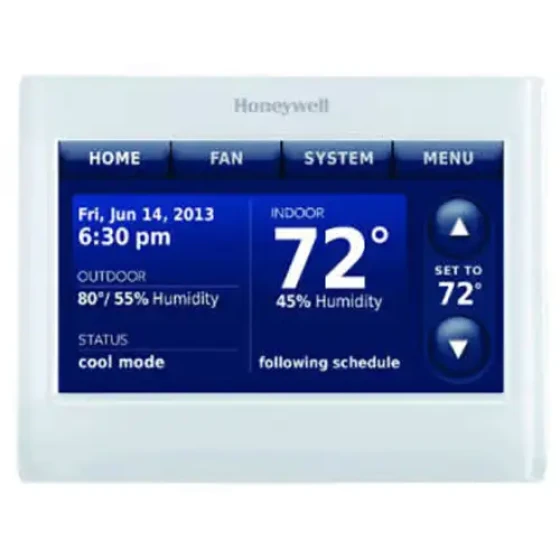 Termostato de pantalla táctil en color Honeywell Prestige con Redlink-THX9421R5021WW Blanco