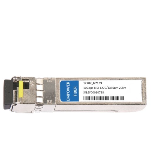 Ciena 12787 Compatible 10GBASE-BX SFP+ 1270nm-TX/1330nm-RX Optical Transceiver