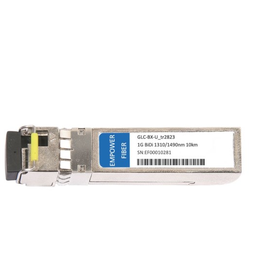 Cisco GLC-BX-U Compatible 1000BASE-BX-U BiDi SFP 1310nm-TX/1490nm-RX Optical Transceiver