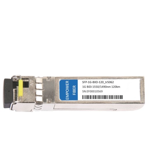 HPE BiDi SFP-1G-BXD-120 Compatible 1000BASE-BX BiDi SFP 1550nm-TX/1490nm-RX 1 Optical Transceiver