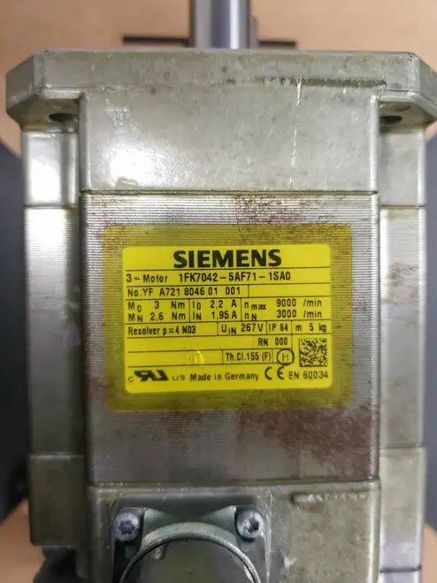 SIEMENS AC SERVO MOTOR 1FK7042-5AF71-1SA0 ORIGINAL
