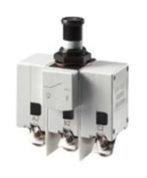 583-G111-K1M1-A1S1U-2A 2 A 200 VAC 28 VDC 3 Pole Button - 55 C + 125 C