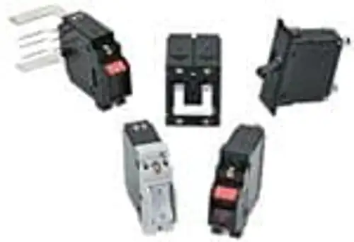 AA5-X0-03-856-1B1-C Hydraulic Magnetic Circuit Breakers 277 VAC 80 VDC 5 Pole Handle - 40 C + 85 C