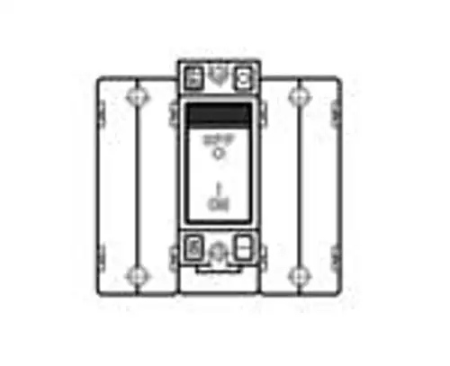 AC3-X0-03-759-1A3-D Hydraulic Magnetic Circuit Breaker 277 VAC 80 VDC 3 Pole Rocker - 40 C + 85 C