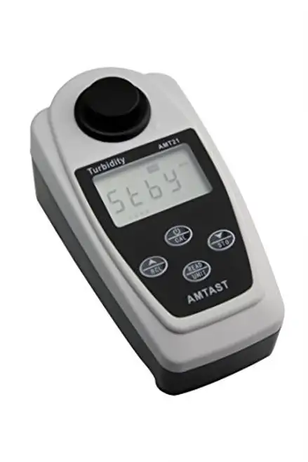 AMTAST Portable Turbidity Meter Kit Handheld Turbidity Tester with Carrying Case Range : 0-19.99 20.0-199.9 200-1000NTU