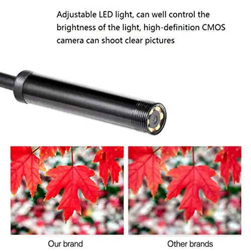 USB Mobile Phone Endoscope Camera 5.5mm Three-in-one Waterproof Snake Shaped Camera Supports Android Computer Type-c/USB Interface Suitable for Android Phones PCs Laptops 16.4FT Cable Length