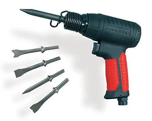AEROPRO USA ARP17621 AIR HAMMER WITH 4 PC CHISEL SET