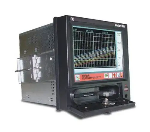 DC6-1-12-10010 - DataChart 6000 with 12 Universal Inputs and 6 Form A Output Relays - DataChart 6000 Paperless Recording System Monarch Instrument - Each