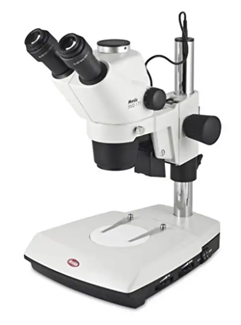 1100200000000 - SMZ-161 Binocular Stereo Microscope - Compact Incident/Transmitted (R2GG) Stand - Motic SMZ-161 Stereo Microscope Motic Instruments - Each