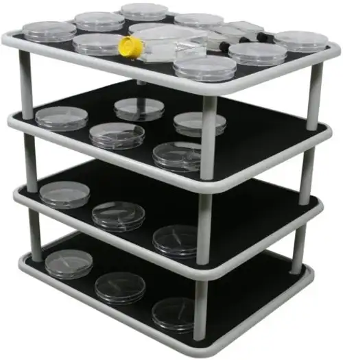 Grant Instruments PP-20-4 4 Level Flat Platform with Non-Slip Rubber Mat 480mm Length x 380mm Width For Orbital Multi-Platform Shaker