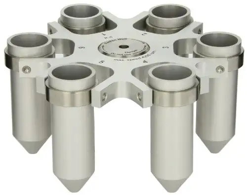 Grant Instruments R-6 Interchangeable Centrifuge Rotor with Conical End and Cap 50mL Tubes 6 Tube Capacity 1700 x g RCF For General Purpose Centrifuge-1600138417