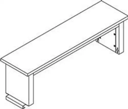 QS-1020102-D - Quick SB Instrument Shelf ESD - Workmaster Instrument Shelf IAC Industries - Each