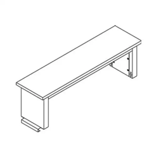 QS-1020005-BL - Ripiano per strumenti Quick WM in laminato standard - Ripiano per strumenti Workmaster IAC Industries - Ciascuno