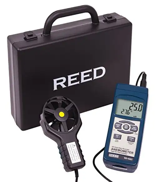 REED Instruments SD-4207 SD Series Vane Thermo-Anemometer Datalogger w/Temperature