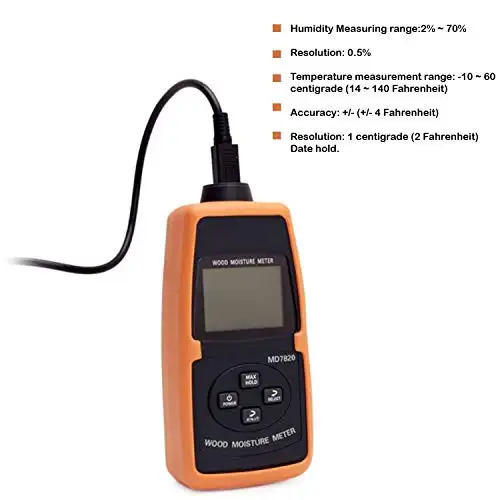 Lo strumento del sensore LCD Digital Wood Moisture Meter 2%-60% Tree Timber Wood Bamboo Paper Water Contain Level Temperature Measure Tools MD7820 Electronic Testing Equipment-1600146007