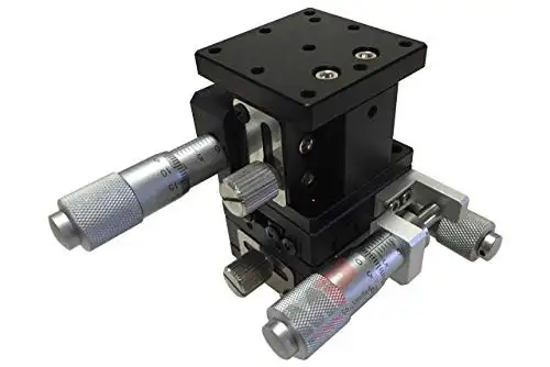 XYZ Positioning Stage MPositioning T40XYZ-13R10A Precision 3 Axis Linear Stage 13 mm Travel in XY and 10 mm Travel in Z